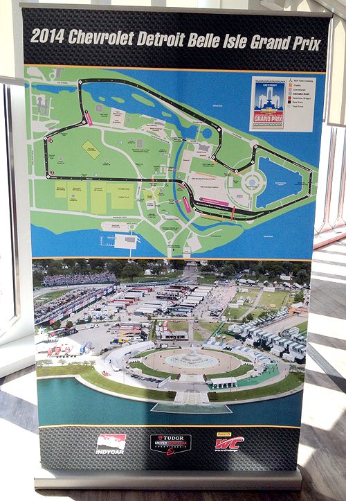 Belle Isle becomes transformed into a race track for its annual Grand Prix races.