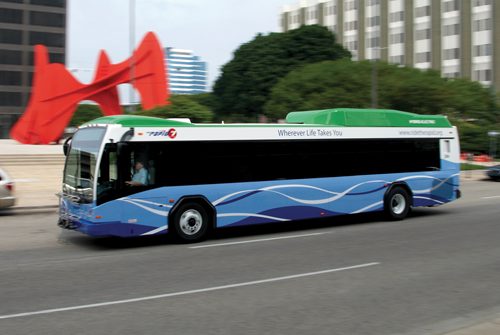 Through its hybrid buses and other rider options, Grand Rapids believes its public transportation has a positive effect on the environment and helps protect the state's quality of life. The Rapid has been recognized as a leader in the transit industry in enhancing public transportation's role in sustainability.