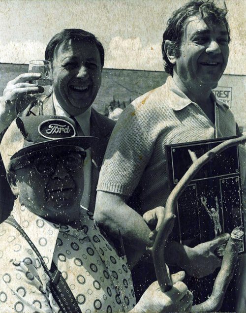 Sportscaster Al Ackerman was joined by legendary weatherman Sonny Eliot and Buddy’s Pizza oldtimer “Shorty,” as he was named the commissioner of bocce ball at the original Buddy’s Pizza on Six Mile Road in Detroit.