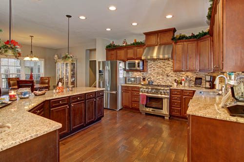 This interior of a modular home comes from the Estate Series of the Redman Homes sub-brand. This home was manufactured in Champion’s Ethrata, Pa., plant.