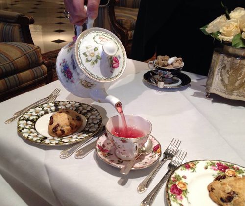 Townsend Tea being poured