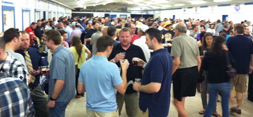 Beer expo crowd photo