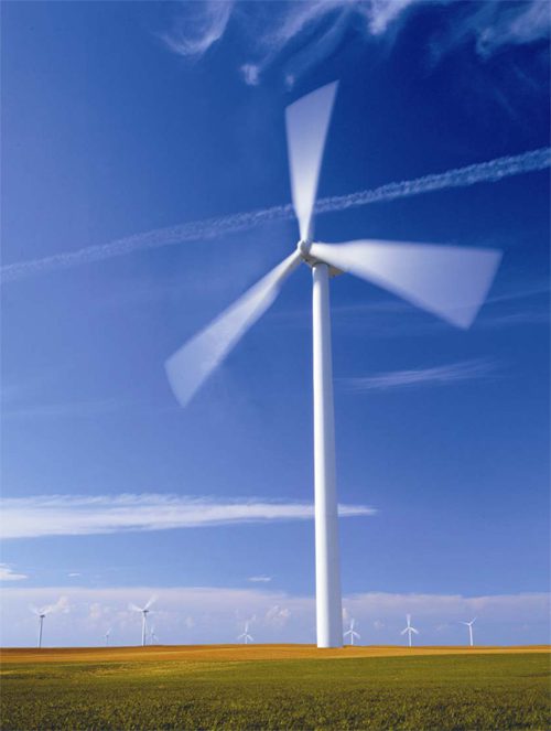 Wind turbines have grown from 20 meters in height to now as much as 100 meters.