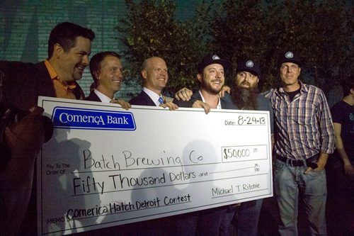 The 2013 Comerica Hatch Detroit contest winner was Batch Brewery, a nanobrewery setting up shop now in Detroit.