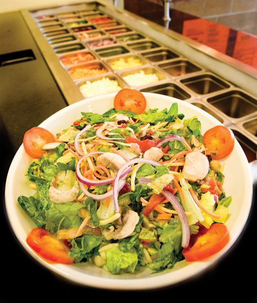 The Big Salad differentiates itself from similar restaurants because its staff helps customers prepare their salads.