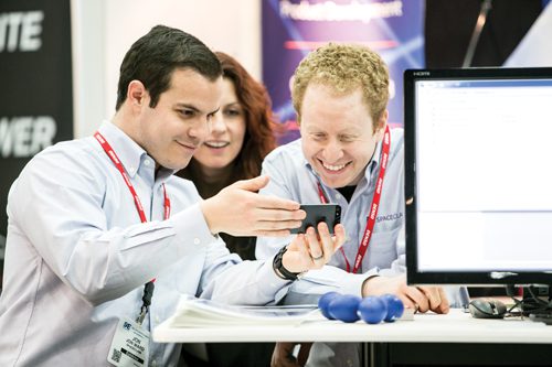 SAE World Congress participants test the latest automotive-related gadgetry during the event. Manufacturers and media alike are introduced to new concepts. Students also get to try their hand at making projects on site.