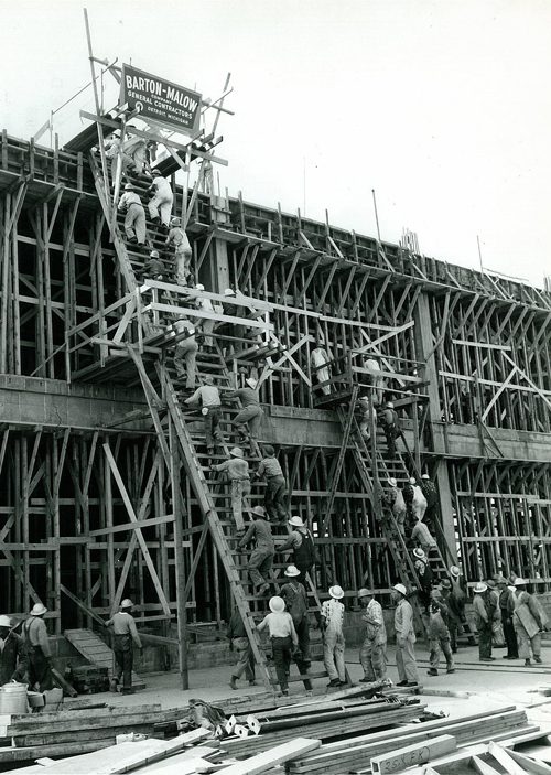 Detroit Post Office Construction. Late 1950s.