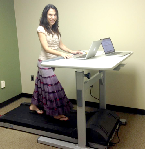 Marx Layne treadmill desk