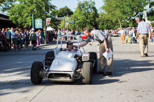 Matt Anderson, the transportation curator at The Henry Ford, shown at Motor Muster 2014,  predicts autonomous cars will play a key role in the transportation systems of the future.