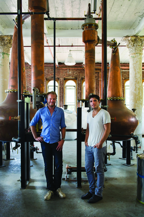 Colin Spoelman (left) and David Haskell are co-founders of Kings County Distillery. Photo by Valery Rizzo
