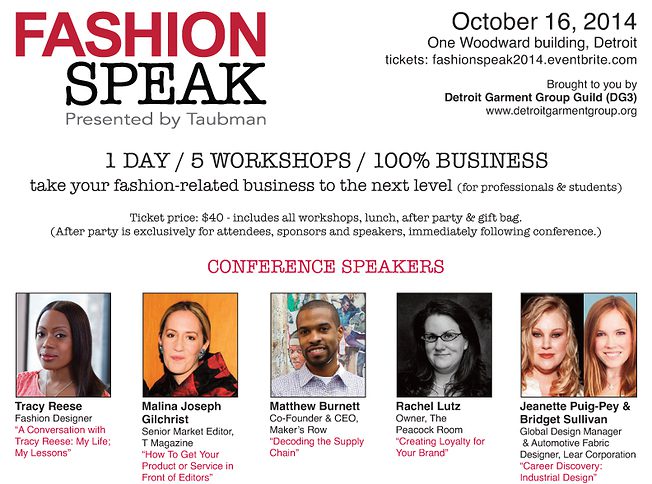 Fashion speak list