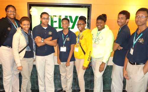 Students from the Jalen Rose Academy in Detroit recently attended a STEM (Science, Technology, Engineering and Mathematics) Summer Immersion Camp held at the Troy headquarters of Kelly Services.  During the three week camp, part of Kelly’s Building Future Talent initiative, students learned about job readiness, interviewing skills, and career options in the STEM field.  They also had the opportunity to meet with representatives from Henry Ford Community College and ITT Tech. Photo provided by Kelly Services