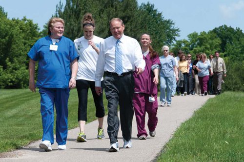 BeaumontGene leading walking group 06-17-13