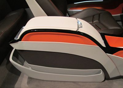 Contrasting colors is a big trend in automotive these days, according to Johnson Controls color expert Sherry Sabbagh.