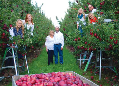 At Conklin-based Joe Rasch Orchards, the operation is very much a family affair. Joe and his wife Mary are surrounded by children Jessica, Rob, Katie, Emily and Liz.