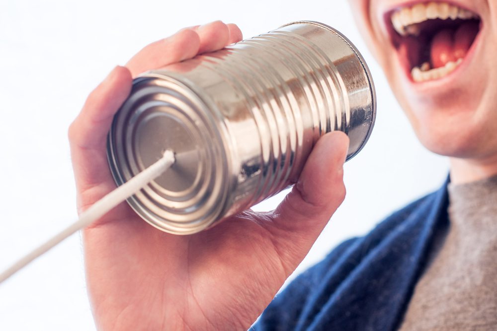 Tin can telephone