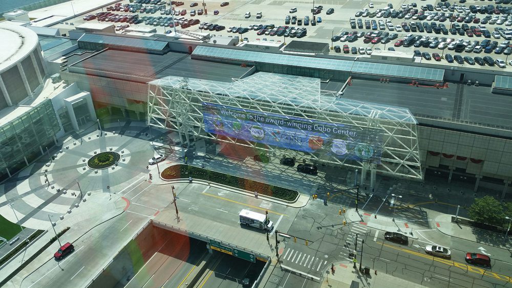 Extensive renovations, both inside and out, will be evident at the Cobo Center, home of the North American International Auto Show.