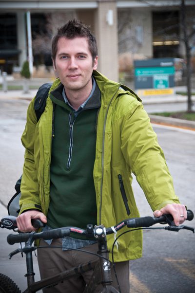 Beaumont Health System’s Matthew Faraday, RN, helped create the Bicycle Guide to Southeast Oakland County. Beaumont is one of 19 Michigan companies considered a Bicycle Friendly Business by the League of American Bicyclists. Photo courtesy Beaumont Health System