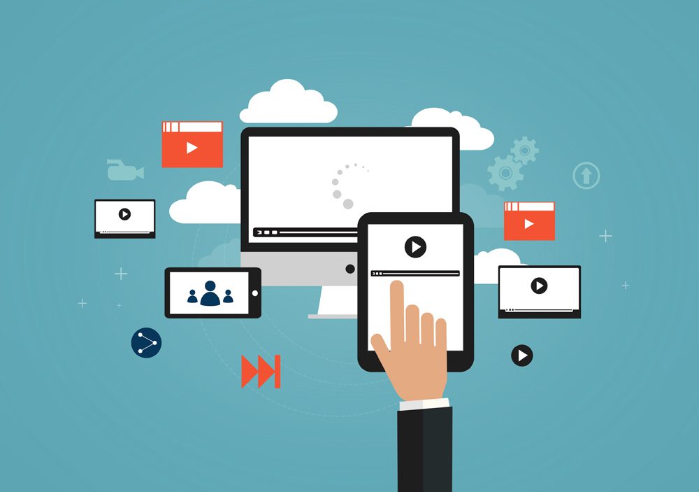 Video sharing concept - Uploading your videos to the Internet