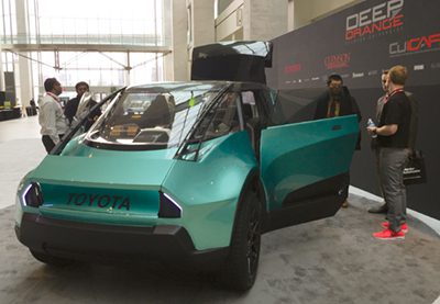Engineers attending this year’s SAE World Congress got a chance to see the kind of technology a manufacturer like Toyota might include in one of its future vehicles.