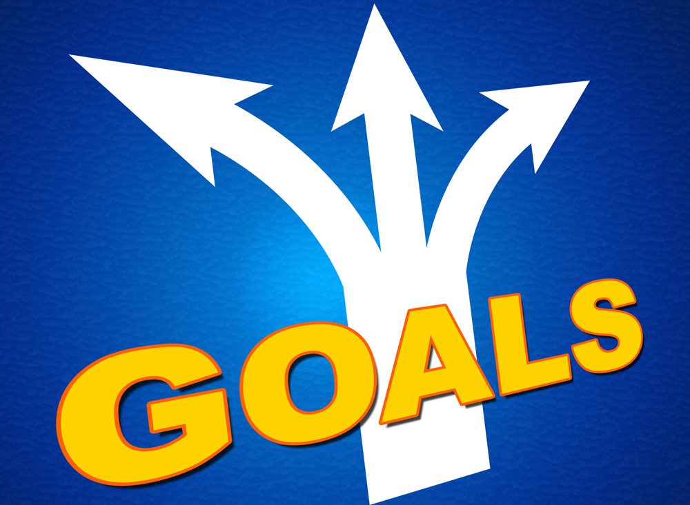 Goals Arrows Shows Targeting Direction And Aspirations