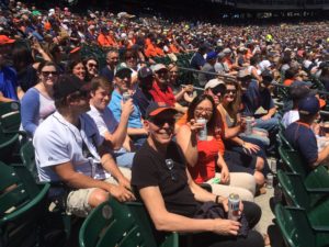 MCCI cheered on the Detroit Tigers at one of their games last summer