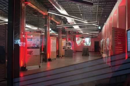 Lear made its Innovation Center adaptable so it could also be used as an event space when the company needed. 