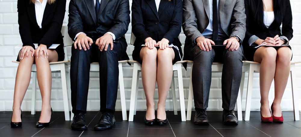 People waiting for job interview