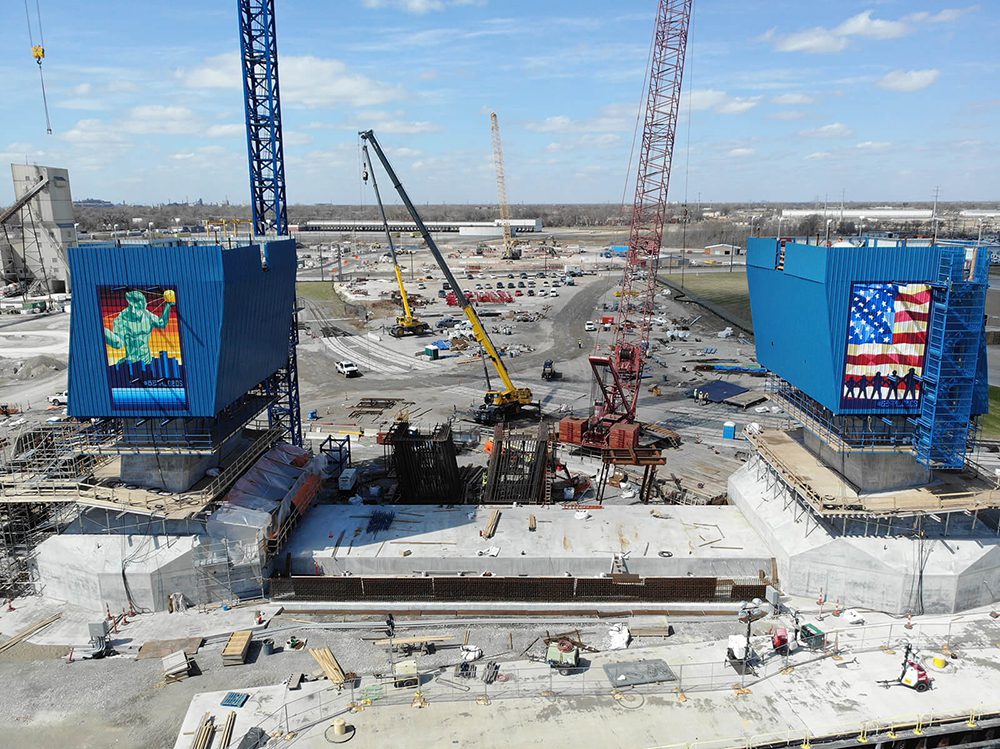 Gordie Howe Bridge work