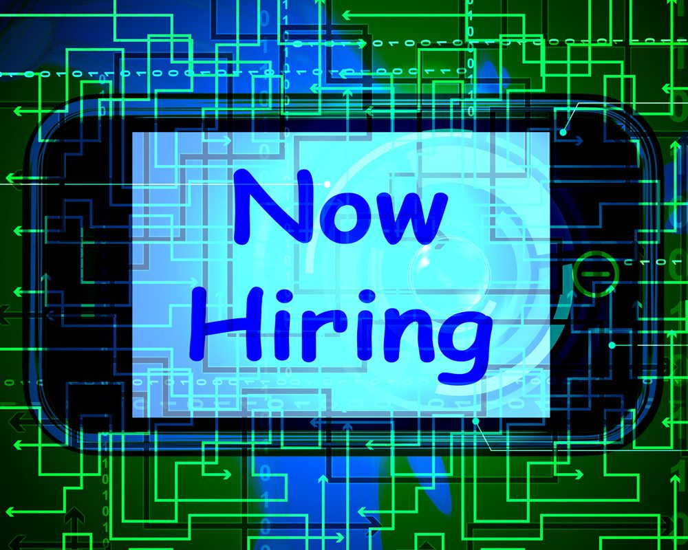 Now Hiring On Screen Shows Recruitment Online Hire Jobs