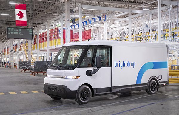 BrightDrop Zevo 600 at CAMI Assembly